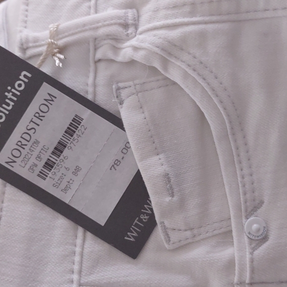 Wit & Wisdom Women's White Ab SolutionHigh Rise Ankle Skimmer Jeans Size 6 - Picture 7 of 11